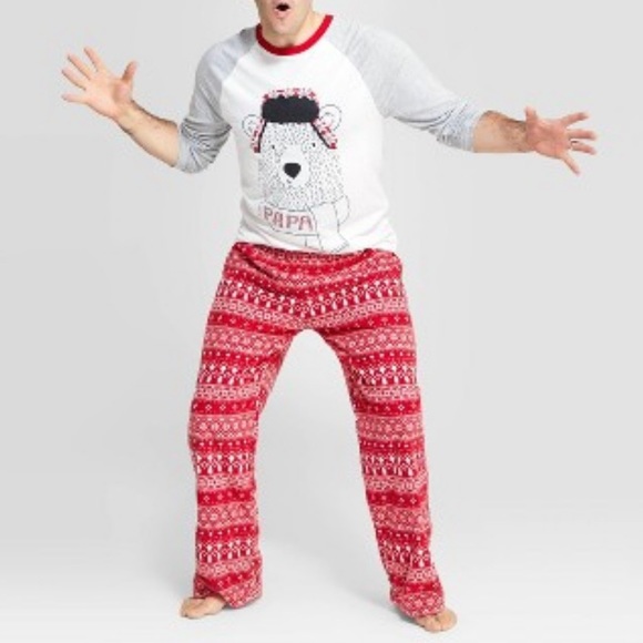 NEW Wondershop Men's Holiday "Papa" Bear Pajama Set Size S - Picture 6 of 6